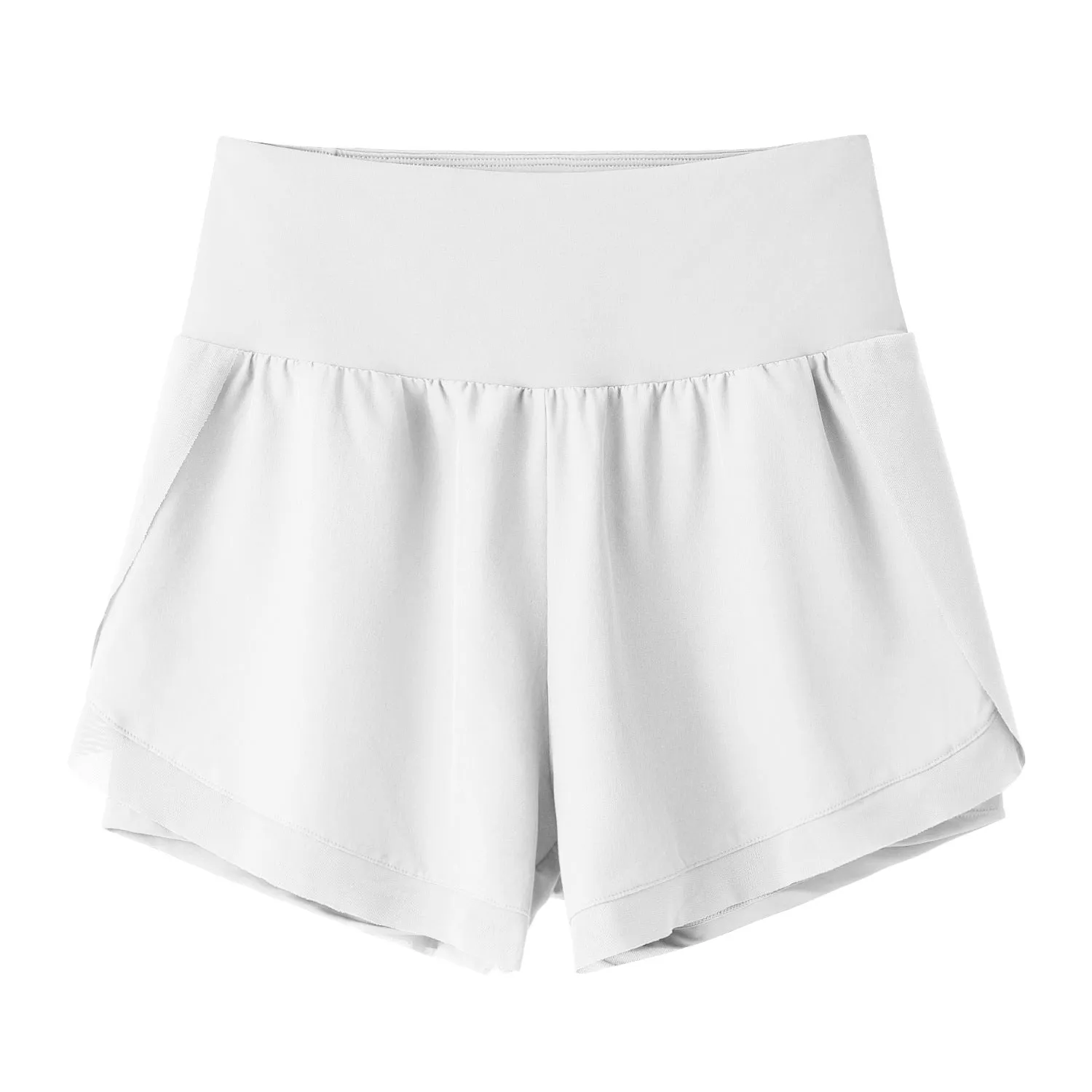 Women Athletic Shorts | High Waisted Yoga Shorts with Inner Liner