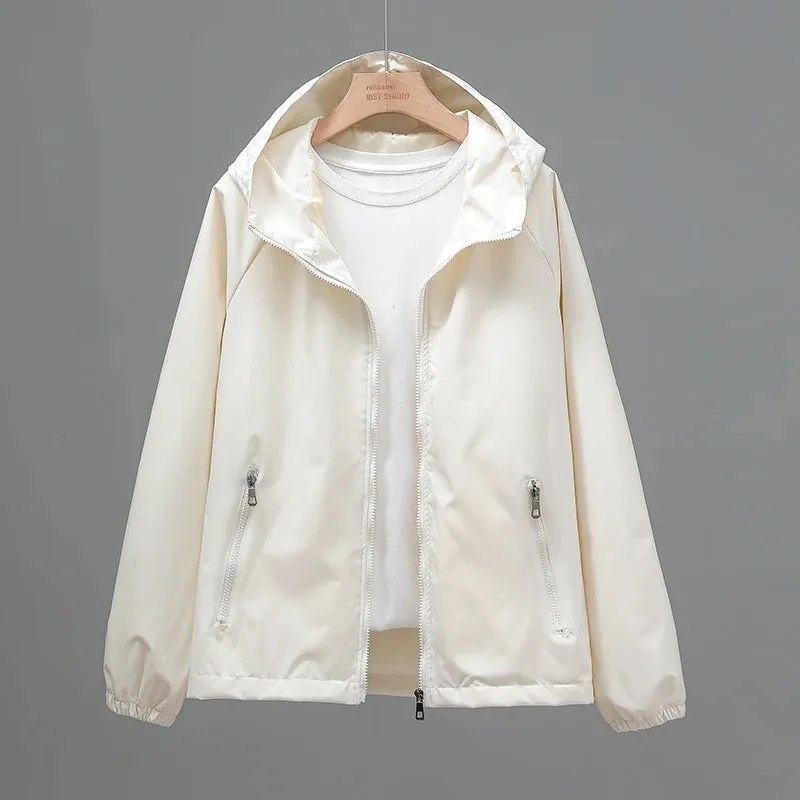 Women Travel Jacket Casual Wears Hooded Coat Outdoor