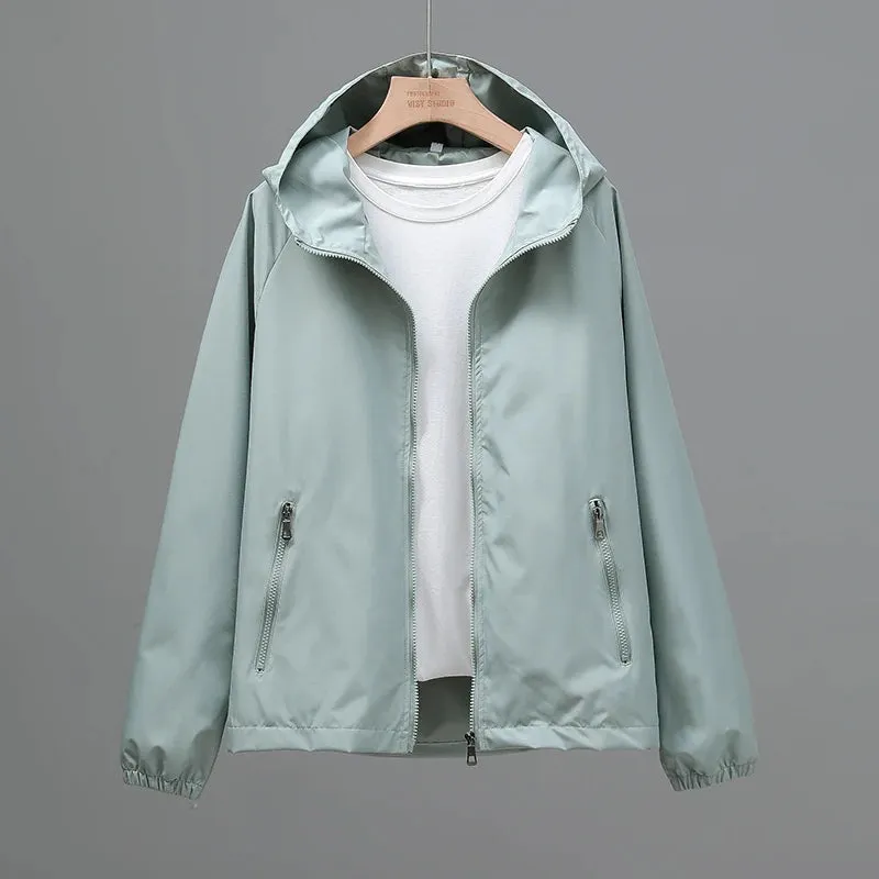 Women Travel Jacket Casual Wears Hooded Coat Outdoor