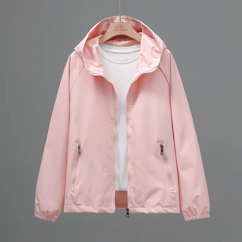 Women Travel Jacket Casual Wears Hooded Coat Outdoor