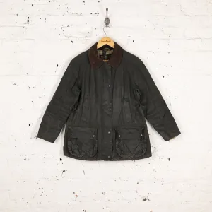 Women's Barbour Beadnell Wax Jacket Coat - Green - Women's M