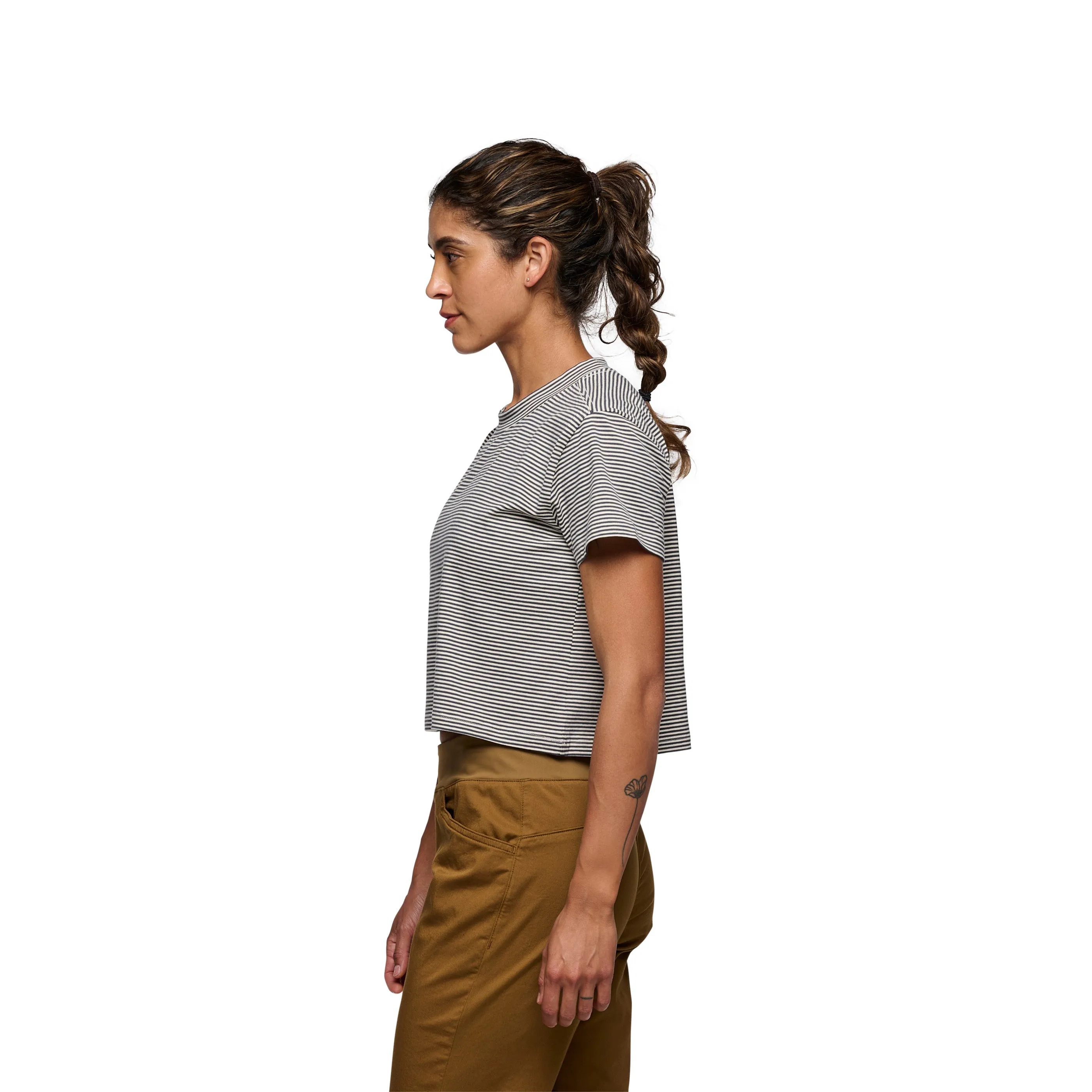 Women's BD Stripe Crop Tee