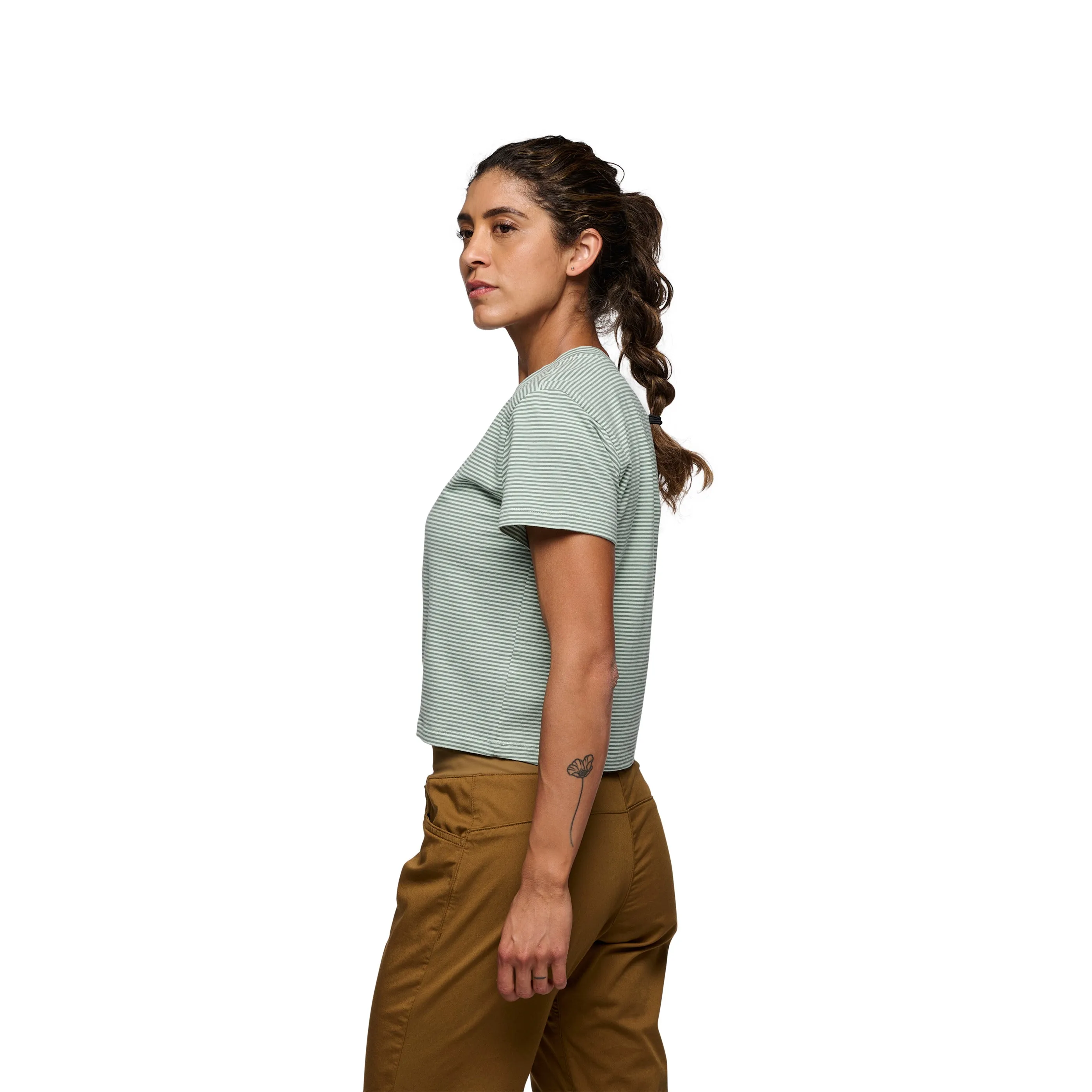Women's BD Stripe Crop Tee
