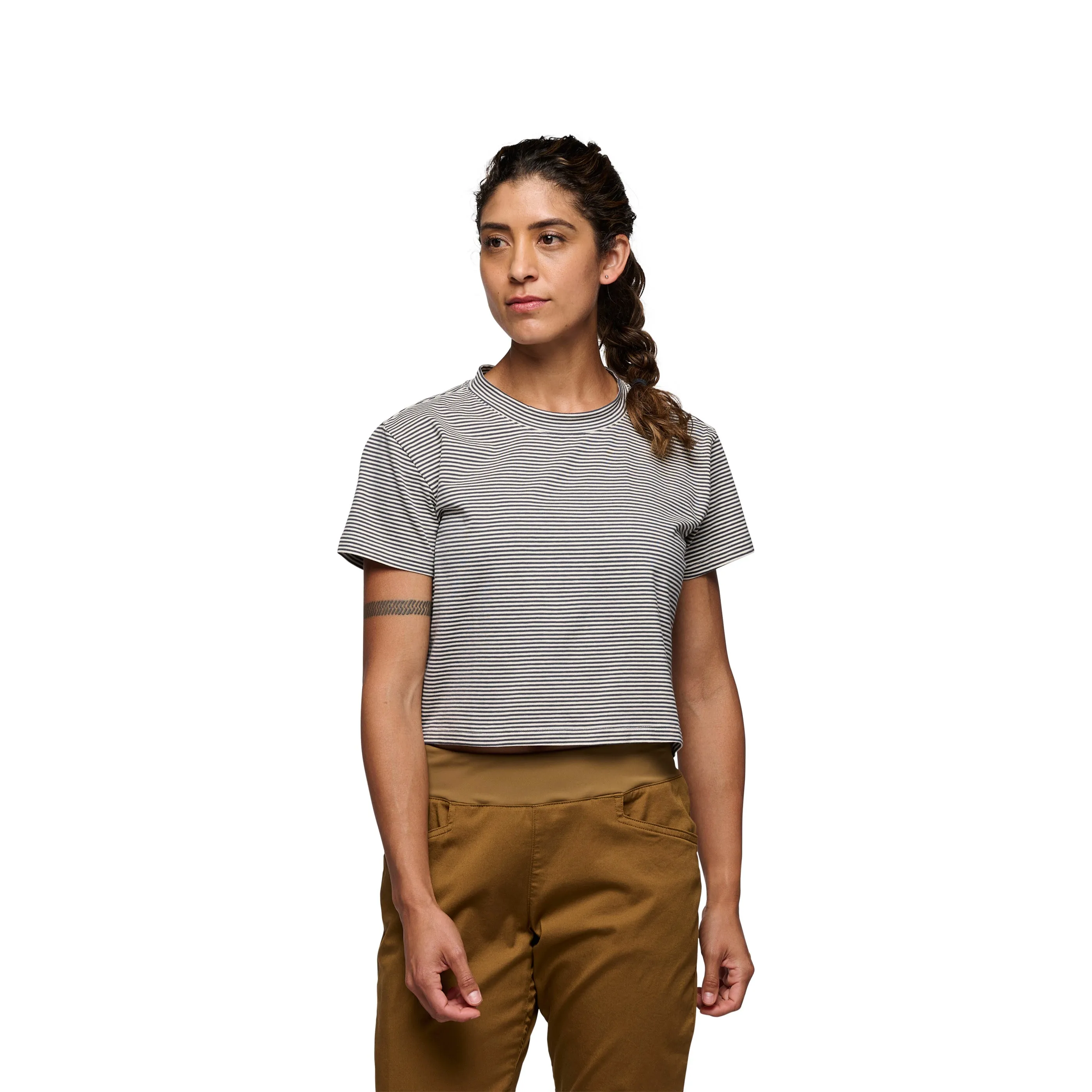 Women's BD Stripe Crop Tee