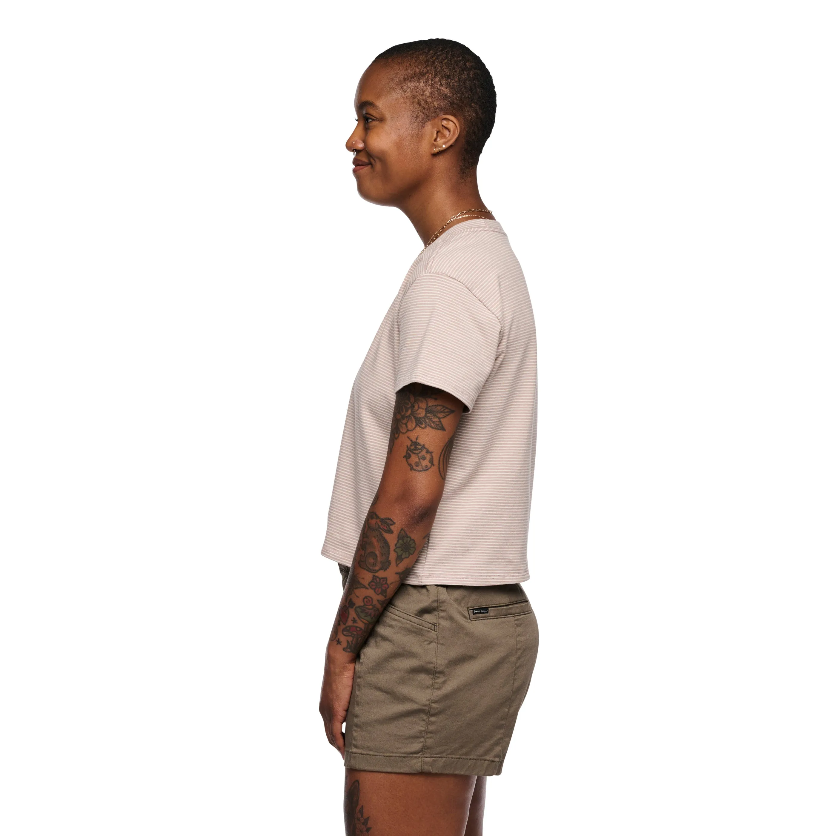 Women's BD Stripe Crop Tee