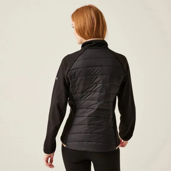 Women's Clumber V Hybrid Jacket Black Warm Taupe