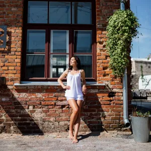 WOMEN’S PAJAMA “WHITE&WHITE”
