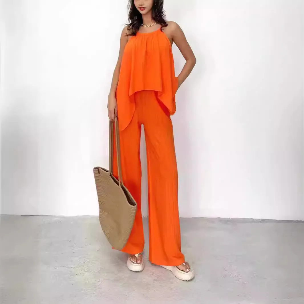 Women's Rayon Loungewear Set Top and Pants