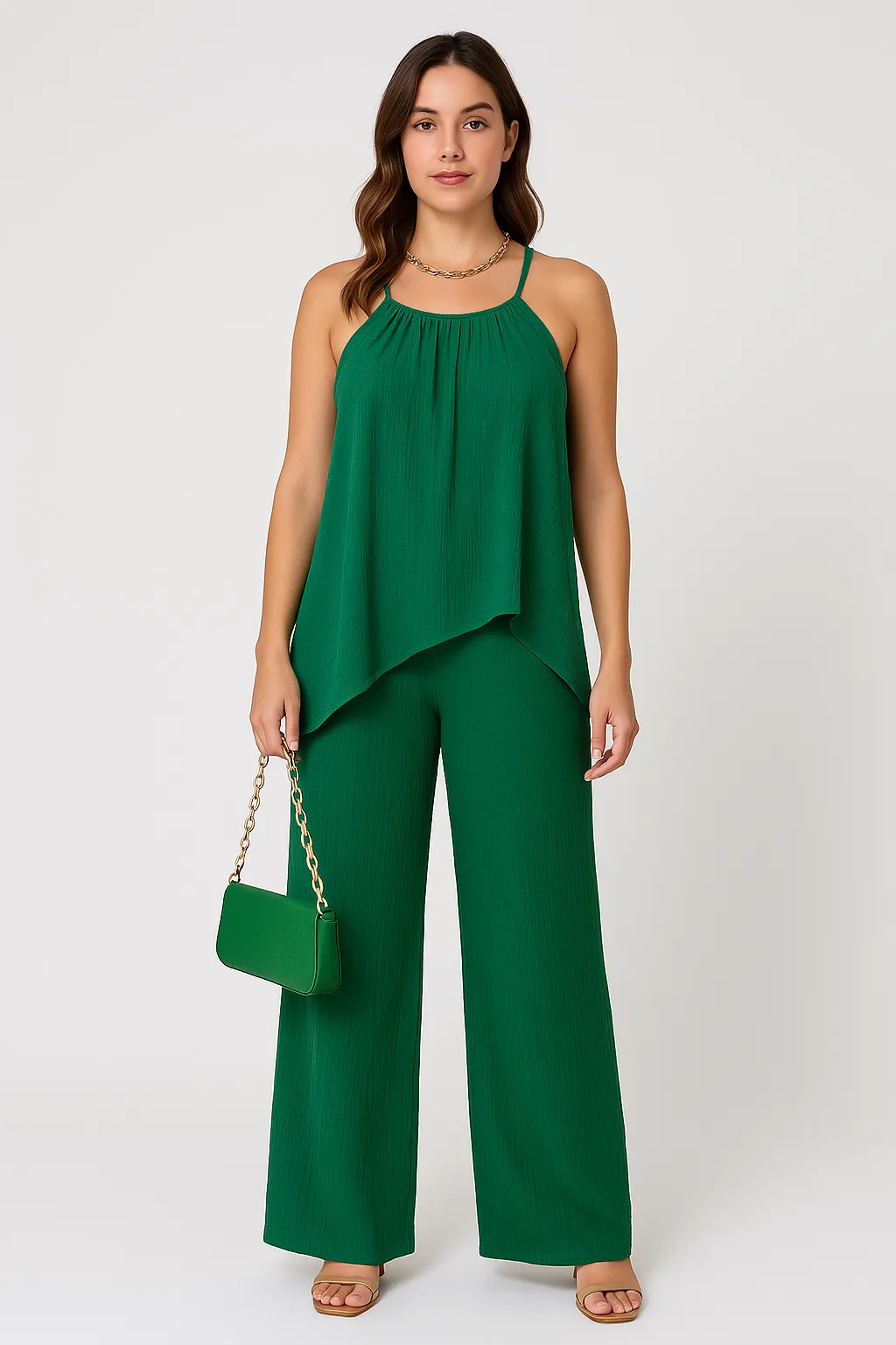 Women's Rayon Loungewear Set Top and Pants