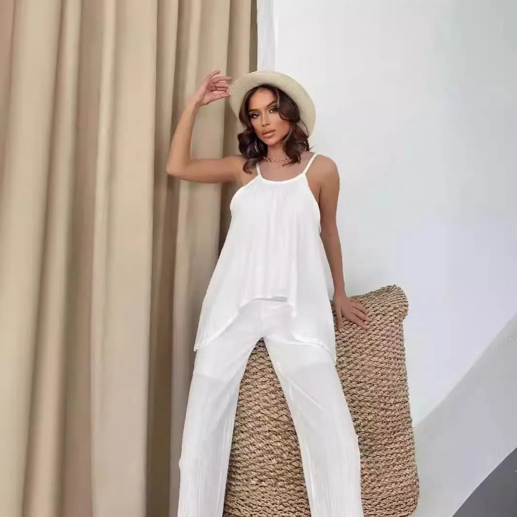 Women's Rayon Loungewear Set Top and Pants