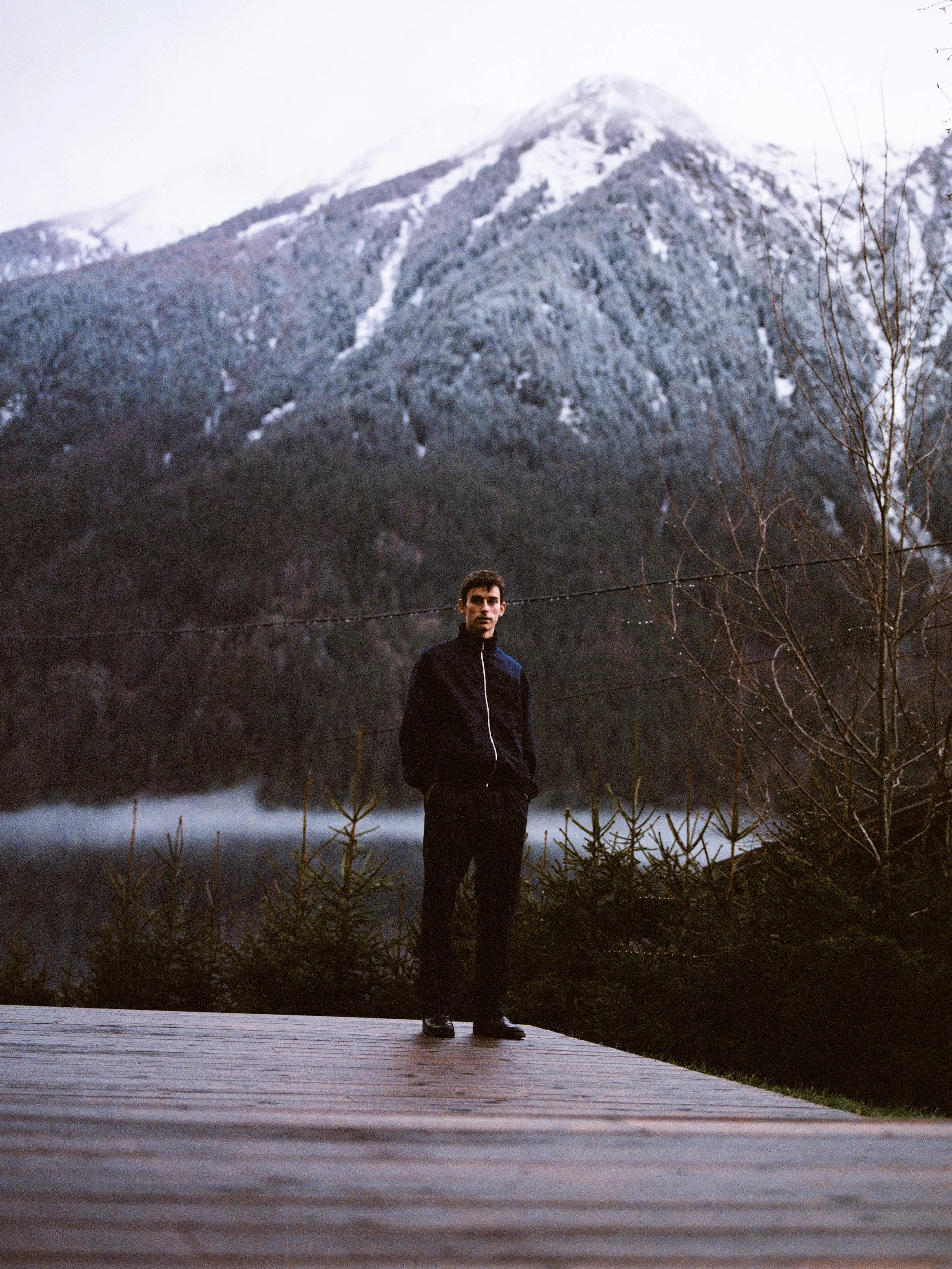 Woollen Flannel Track Jacket