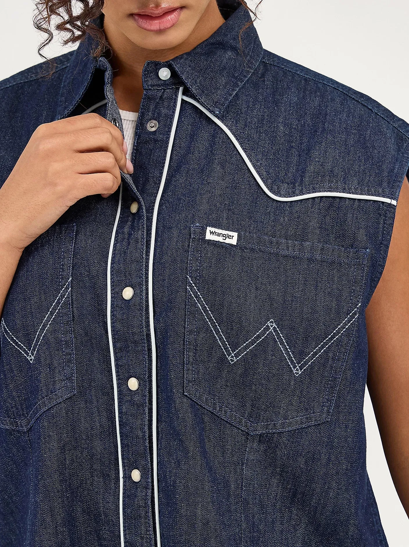 Wrangler Sleeveless Denim Shirt
