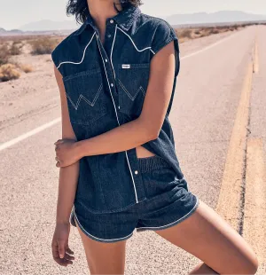 Wrangler Sleeveless Denim Shirt