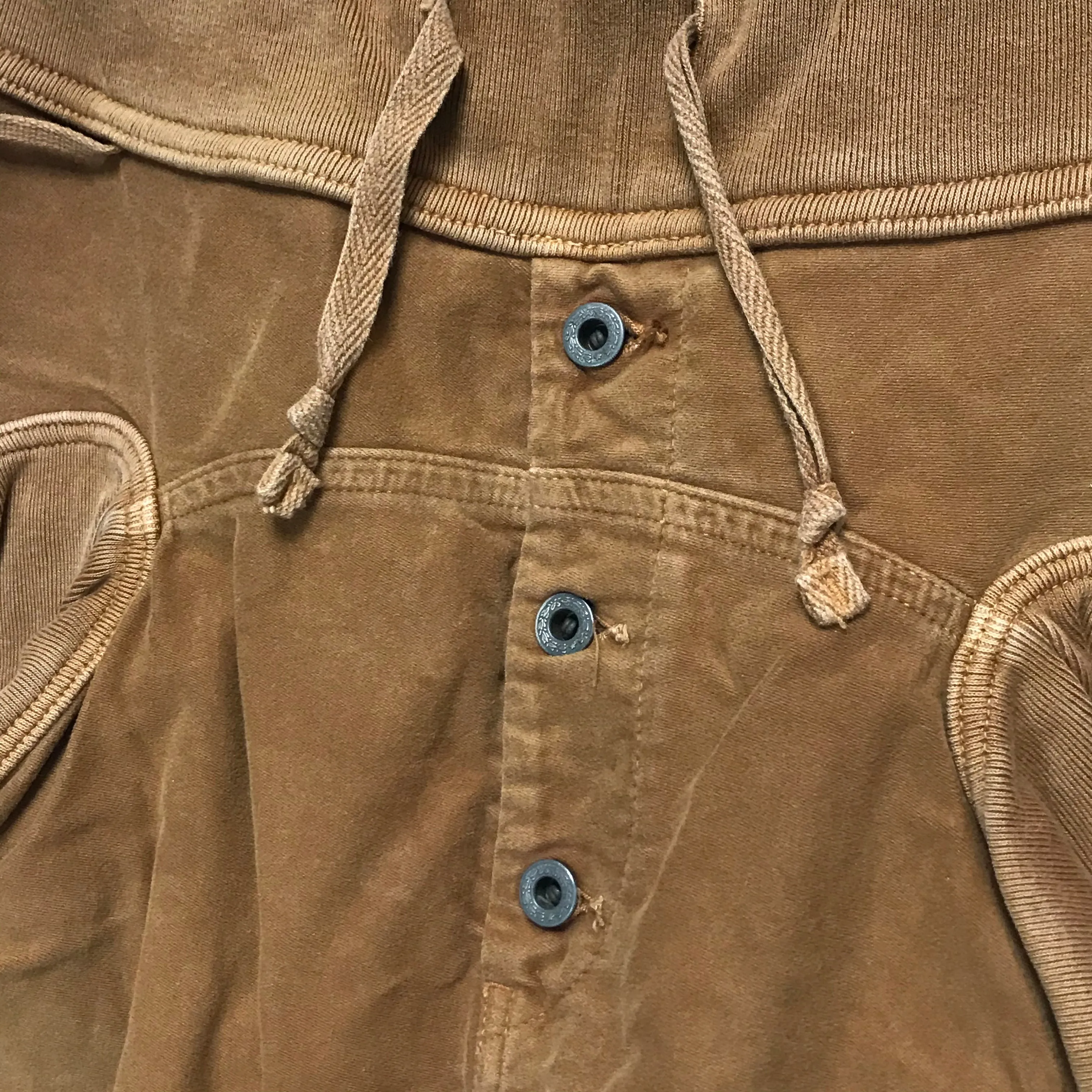 [XL] Kapital Cotton Sweat Saurel Nouvelle Pants Light Brown