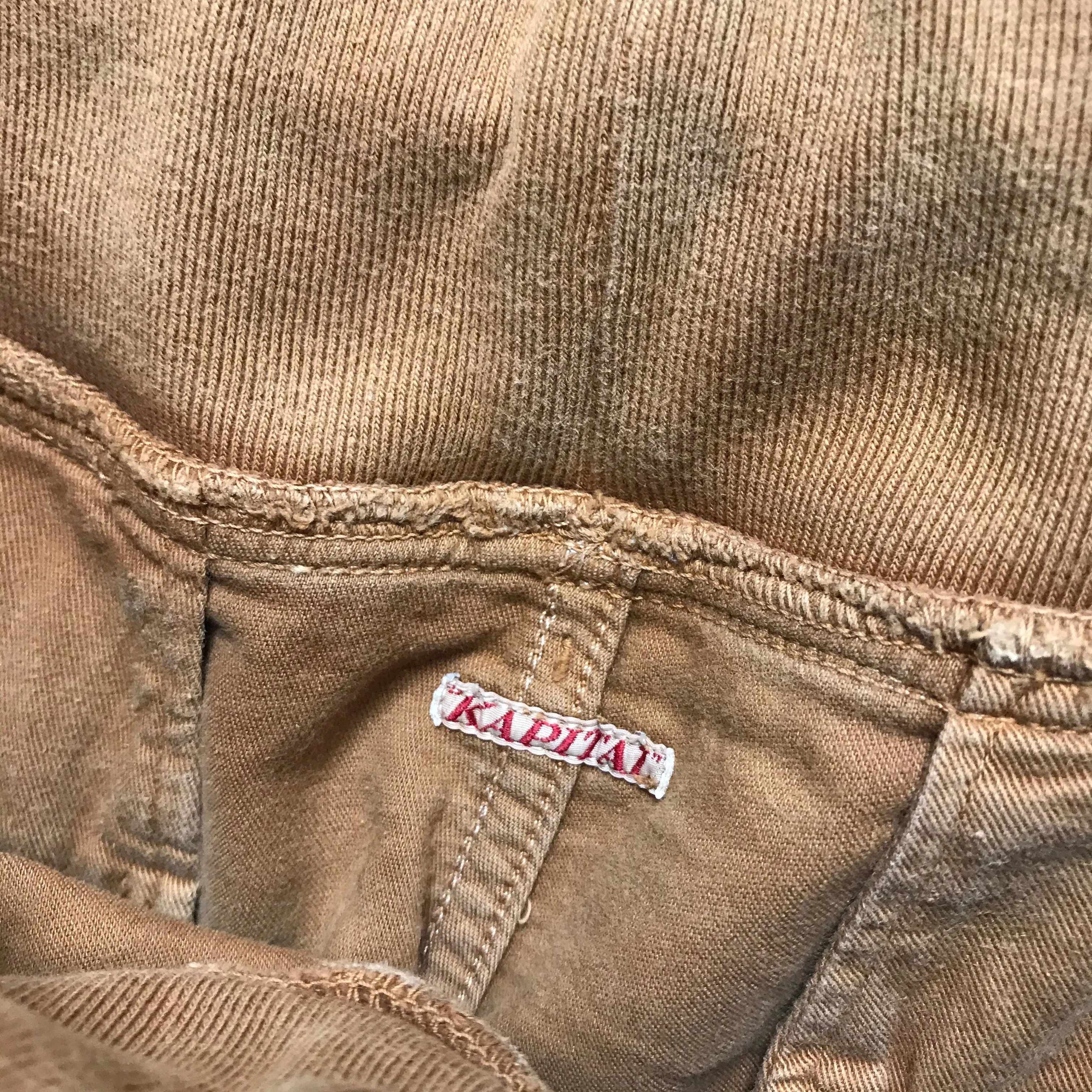 [XL] Kapital Cotton Sweat Saurel Nouvelle Pants Light Brown